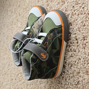 See Kai Run Green and Orange Kids Sneakers